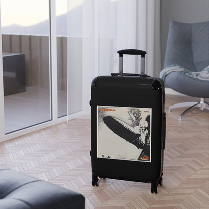 Getrott Led Zeppelin Led Zeppelin 1969 Black Cabin Suitcase Extended Storage Adjustable Telescopic Handle Double wheeled Polycarbonate Hard-shell Built-in Lock-Bags-Geotrott