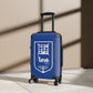 Getrott Tribes of Israel Levi Blue Cabin Suitcase Inner Pockets Extended Storage Adjustable Telescopic Handle Inner Pockets Double wheeled Polycarbonate Hard-shell Built-in Lock