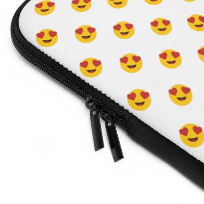 Getrott Emoji Smilling Face with Heart Eyes Laptop Sleeve-Laptop Sleeve-Geotrott