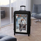 Getrott Col Um Bia University Club World Classic Poster Black Cabin Suitcase Inner Pockets Extended Storage Adjustable Telescopic Handle Inner Pockets Double wheeled Polycarbonate Hard-shell Built-in Lock