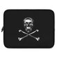 Getrott Black Skull and Bones Laptop Sleeve