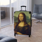 Getrott The Mona Lisa by Leonardo Da Vinci Black Cabin Suitcase Inner Pockets Extended Storage Adjustable Telescopic Handle Inner Pockets Double wheeled Polycarbonate Hard-shell Built-in Lock