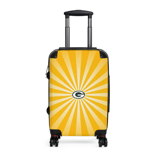 Geotrott Greenbay Packers National Football League NFL Team Logo Cabin Suitcase Rolling Luggage Checking Bag-Bags-Geotrott