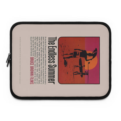 Getrott The Endless Summer Movie Poster Red Laptop Sleeve-Laptop Sleeve-Geotrott