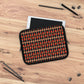 Getrott Red Goldfish Pattern Black Laptop Sleeve