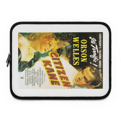 Getrott Citizen Kane Movie Poster White Laptop Sleeve-Laptop Sleeve-Geotrott