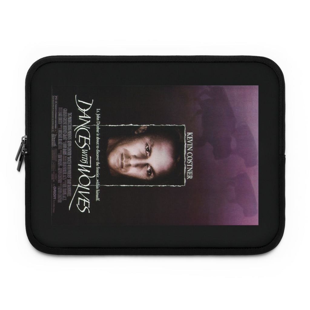 Getrott Dances with Wolves Movie Poster Red Laptop Sleeve