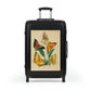 Getrott Butterflies Macrolepidopteran Rhopalocera Yellow Lepidoptera Cabin Suitcase Rolling Luggage Extended Storage Adjustable Telescopic Handle Double wheeled Polycarbonate Hard-shell Built-in Lock-Bags-Geotrott