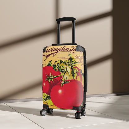 Getrott Livingston Seed Co Tomato Farm Collection Cabin Suitcase Extended Storage Adjustable Telescopic Handle Double wheeled Polycarbonate Hard-shell Built-in Lock-Bags-Geotrott