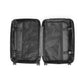 Getrott Nunc est bibendum Black Cabin Suitcase Inner Pockets Extended Storage Adjustable Telescopic Handle Inner Pockets Double wheeled Polycarbonate Hard-shell Built-in Lock